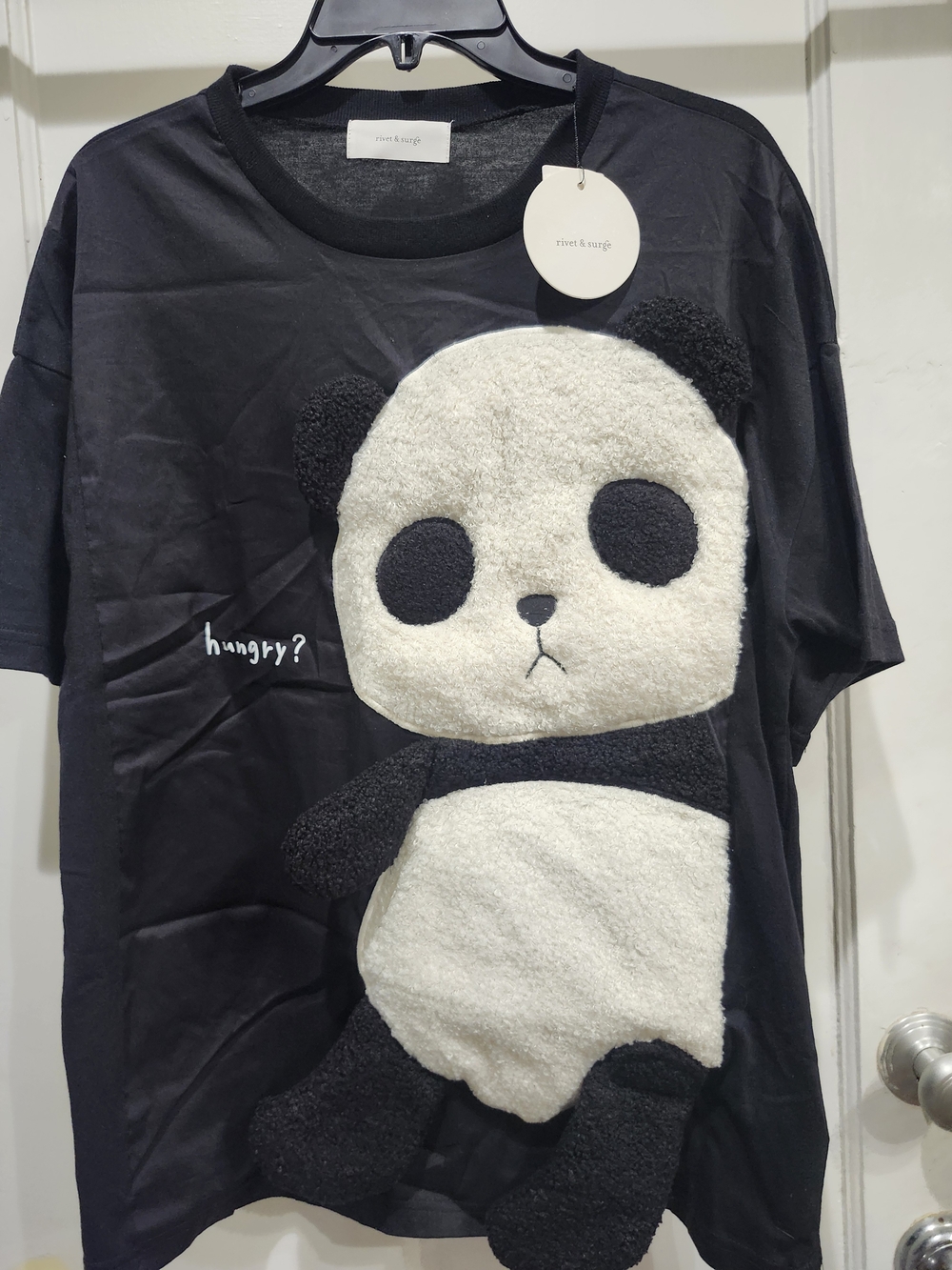 Black Hungry Panda Blouse 🐼